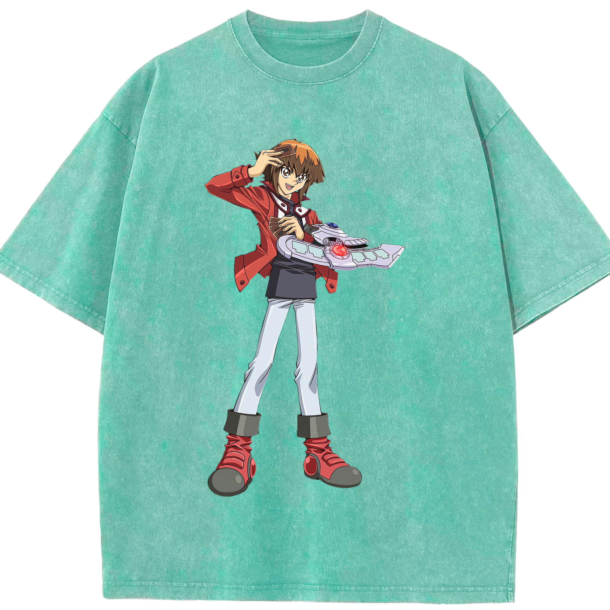 （画像用） 遊☆戯☆王 Yu-Gi-Oh! 綿100% ヴィンテージ風 半袖Tシャツ（フロントプリント）